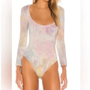 LoveShackFancy tie dye bodysuit M